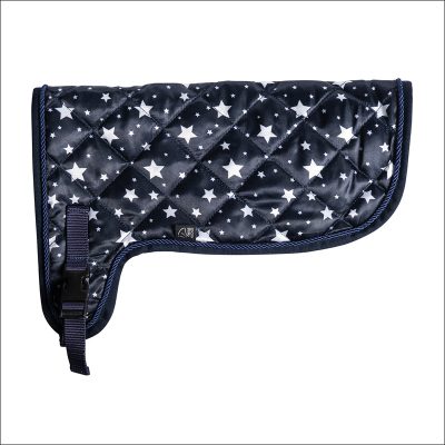 Hobby Horsing Print - Decke - Navy mit Sternenmuster